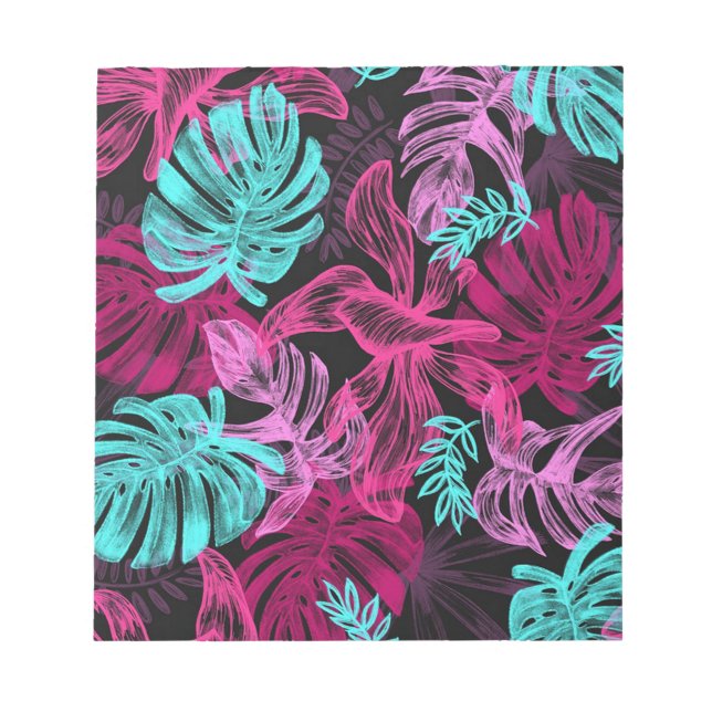 Bloco De Notas Folhas tropicais (Frente)