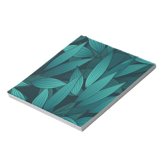 Bloco De Notas Folhas tropicais gradientes (Invertido)