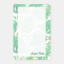 Bloco De Notas Folhas Tropicais Personalizadas