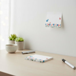 Bloco De Notas Folk Art Birds and Flowers Post-it® Notes