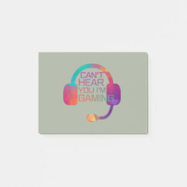 Bloco De Notas Fones De Ouvido Para Jogadores