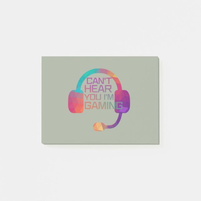 Bloco De Notas Fones De Ouvido Para Jogadores (Frente)