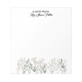 Bloco De Notas Forest Wildflowers Notepad