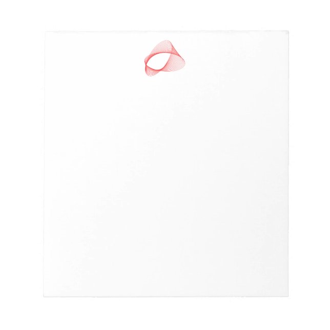 Bloco De Notas forma abstrato de 3D (Frente)