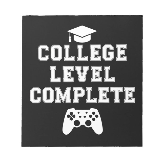 Bloco De Notas Formatura de Nível Universitário Completa Gamer Jo (Frente)