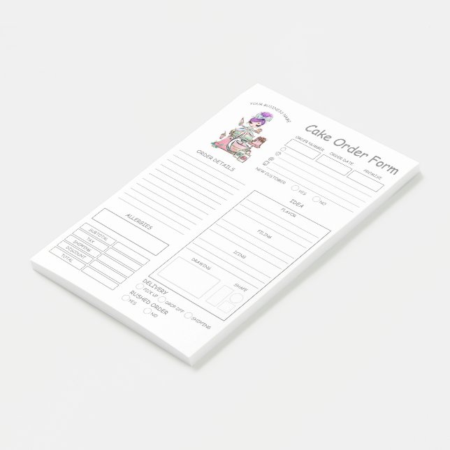 Bloco De Notas Formulário de pedido de boliche personalizado (Inclinado)