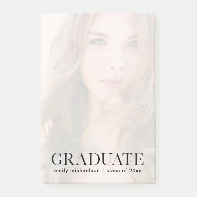 Bloco De Notas Foto com Texto e Sobreposição do Formando (Frente)