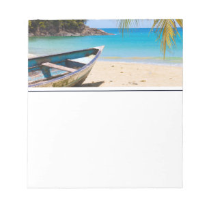 Bloco De Notas Foto da natureza da praia tropical idílica