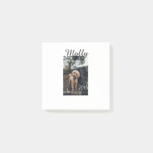 Bloco De Notas Foto de aniversário de animal de estimação cachorr