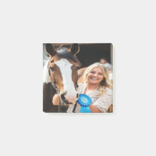 Bloco De Notas Foto de Cavalo de Exposição de Gado Personalizada