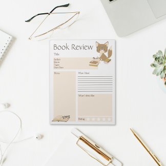 Bloco De Notas Foto de Leitura de Revisão de Livro