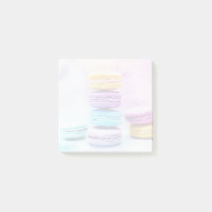 Bloco De Notas Foto de Macarões Deliciosos Coloridos