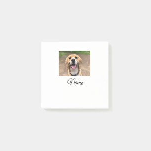 Bloco De Notas Foto do gato-do-cão adicionar nome de animal cu pe