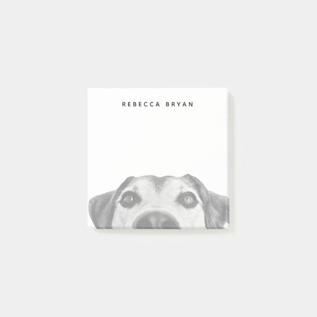 Bloco De Notas Foto do Nariz do Cachorro (Frente)