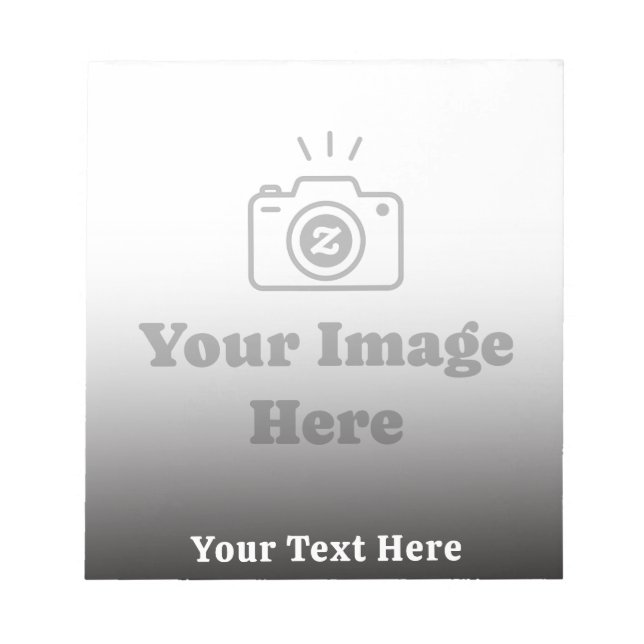Bloco De Notas Foto Favorita Personalizada com Texto (Frente)