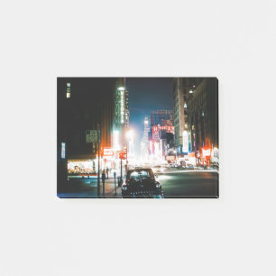 Bloco De Notas FOTO NOTURNA NEONÁRIA DA Nova Iorque TIMES SQUARE 