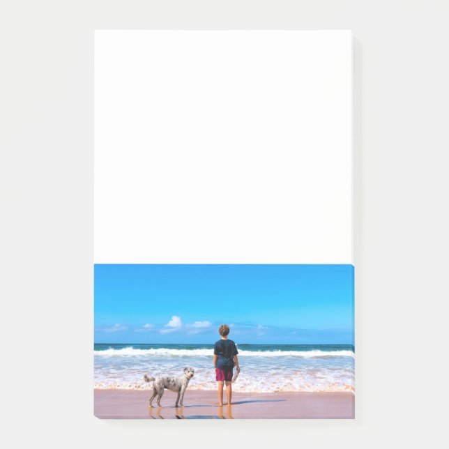 Bloco De Notas Foto Personalizada - Seu Próprio Design - Eu Amo M (Frente)