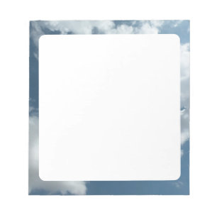 Bloco De Notas Fotografia Abstrata de Céu Nublado