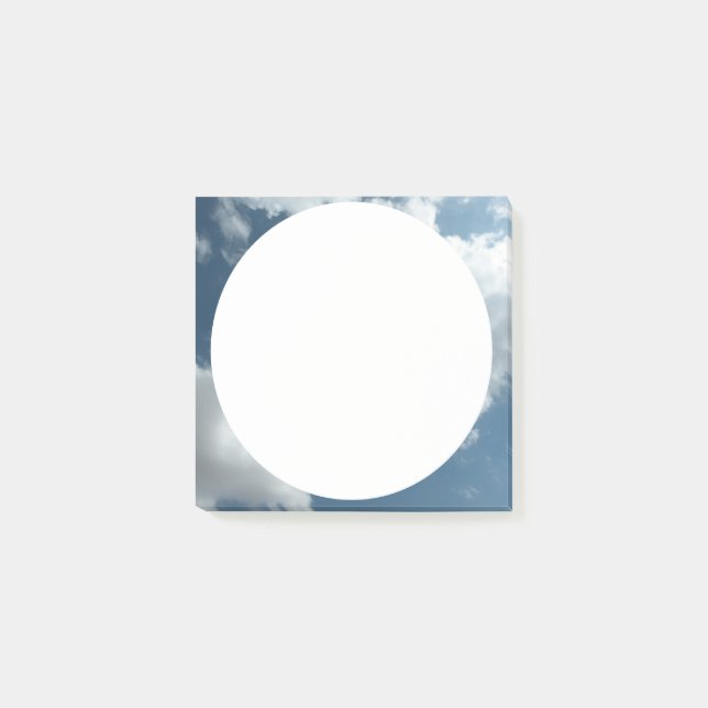 Bloco De Notas Fotografia Abstrata de Céu Nublado (Frente)