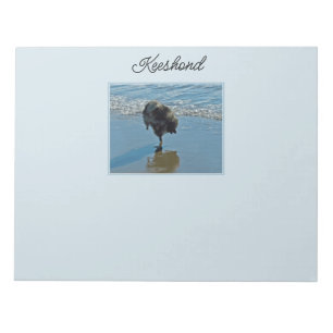Bloco De Notas Fotografia do Balé Keeshond - Arte de Cachorro Ori