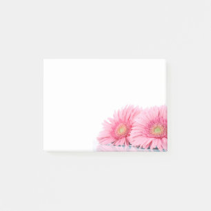 Bloco De Notas Fotografia Elegante de Gerbera Daisies Rosa