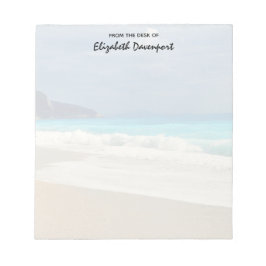 Bloco De Notas Fotografia tropical do Mar Azul, Belo Turquesa