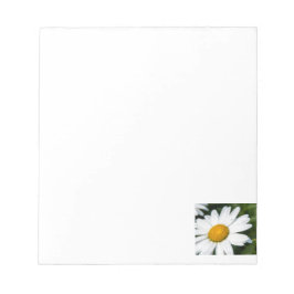 Bloco De Notas fotografia, um margueritte, fazem verde