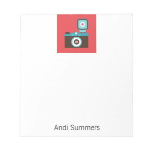 Bloco De Notas Fotógrafo colorido da câmera de Diana Lomo do