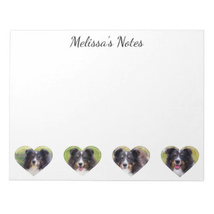 Bloco De Notas Fotos de Pet de Forma Cardíaca Personalizadas e T