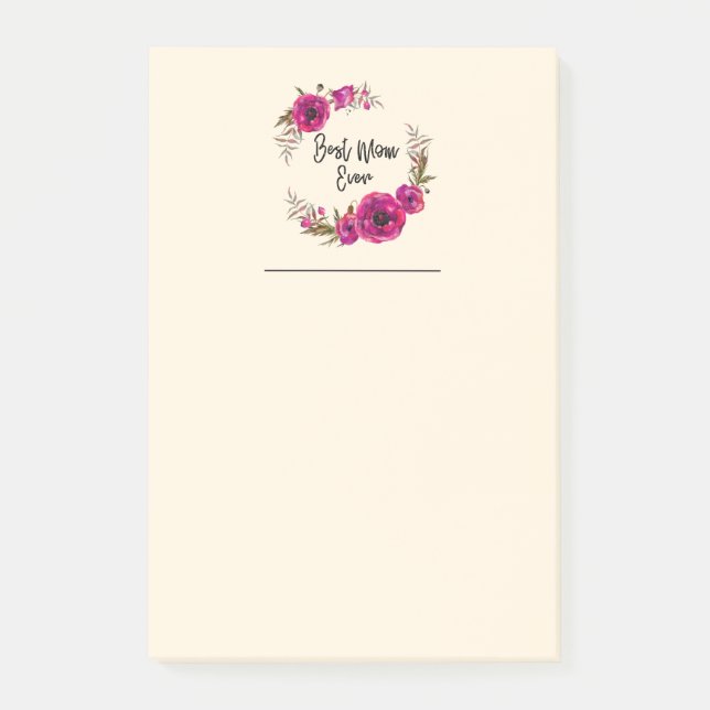 Bloco De Notas Fotos Florais De Fúchsia Rosa Feias Fuselares Fuse (Frente)