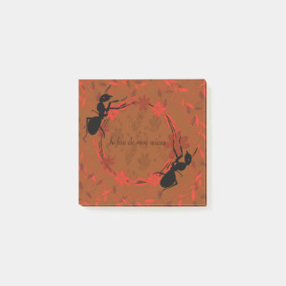 Bloco De Notas fourmi, affirmation positive ,phrase inspirante