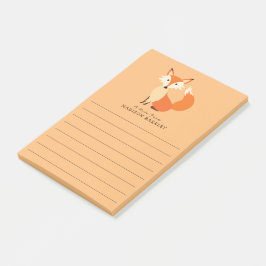 Bloco De Notas Fox Kid's Cute Woodland Animal