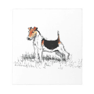 Bloco De Notas Fox Terrier orgulhosa