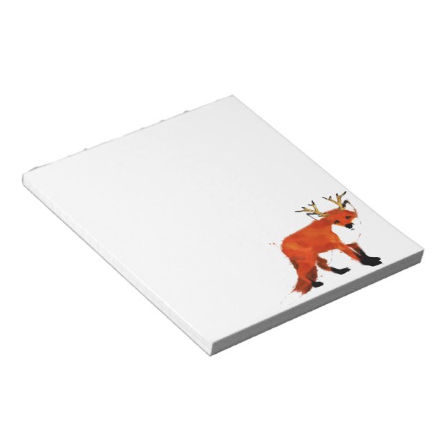 Bloco De Notas Fox Watercolor (Inclinado)