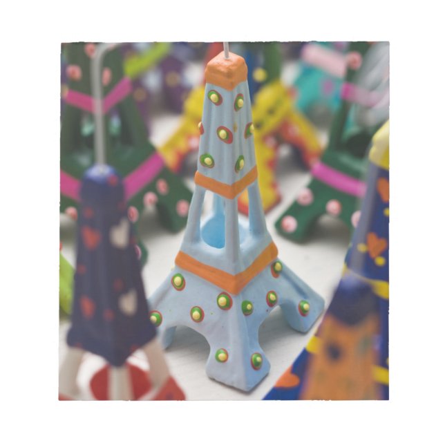 Bloco De Notas França, Paris, Torres Eiffel Miniatura (Frente)