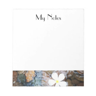 Bloco De Notas Frangipani flutuante