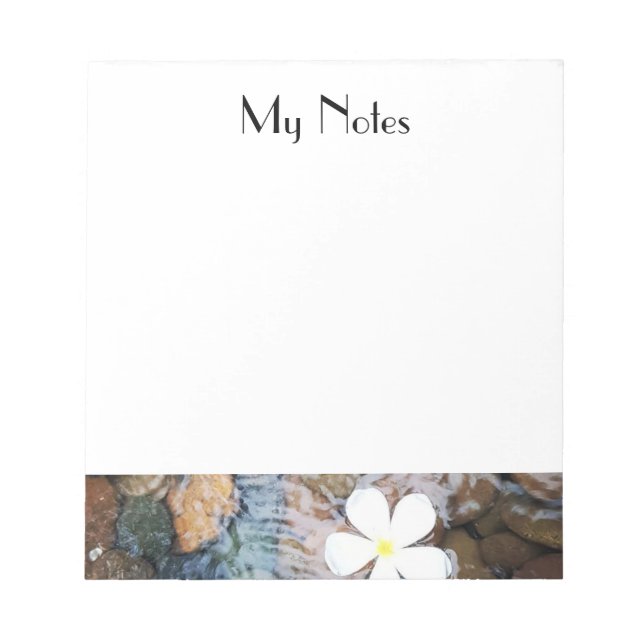 Bloco De Notas Frangipani flutuante (Frente)