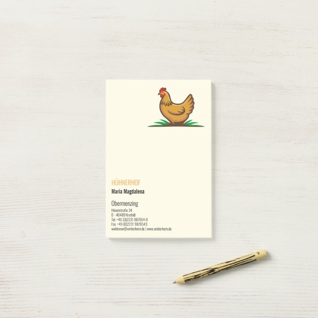 Bloco De Notas Frango  (Na mesa)