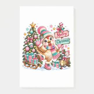 Bloco De Notas Frango Fofo Feliz Natal