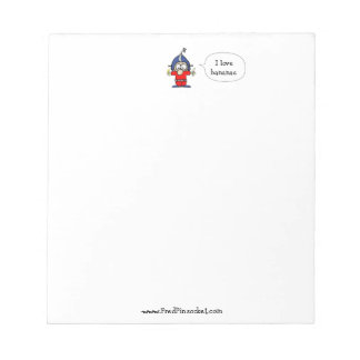 Bloco De Notas Fred Pinsocket Spaceman - Notepad "I Love Bananas"