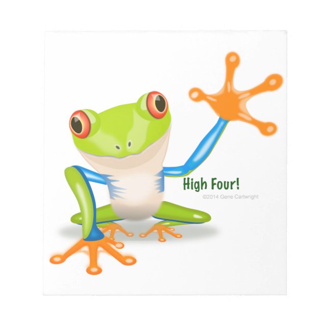 Bloco De Notas Freddie Frog "Quatro Altos" (Frente)