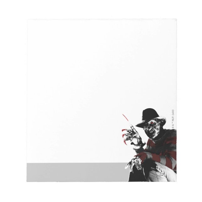 Bloco De Notas Freddy vs Jason | Freddy Ver Vermelho (Frente)