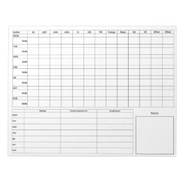 Bloco De Notas Frente da placa de diário padrão DBT - Traseira