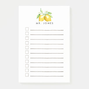 Bloco De Notas Fresco do limão personalizado para fazer