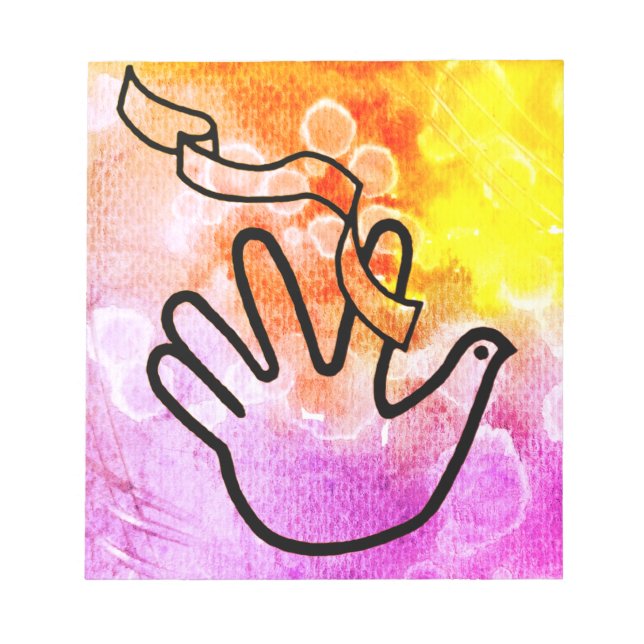 Bloco De Notas Friedenstaube mit Verband (Frente)