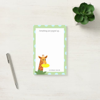 Bloco De Notas Frisbee Jungle Giraffe Personalizada