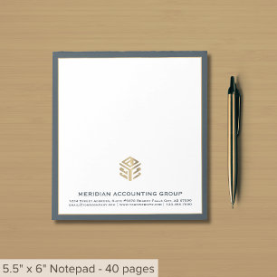 Bloco De Notas Fronteira de logotipo da empresa
