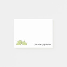 Bloco De Notas Fruta de Limões cortantes da mesa de