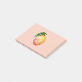 Bloco De Notas Fruta de Manga Amarela Rosa
