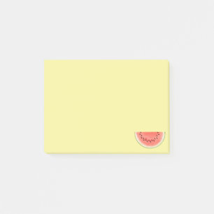 Bloco De Notas Fruta Tropical Melancia no Amarelo